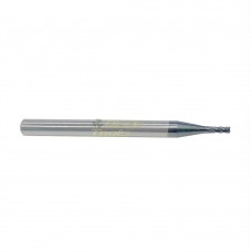 Fresa Topo Reto Metal Duro 4 Cortes Diâm1,0 H4,0 C/Cob 45HRC