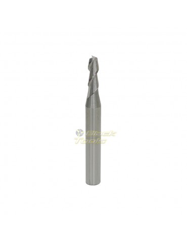 Fresa Topo Reto Metal Duro 2 Cortes Diâm3,0 H6,0 S/Cob 45HRC