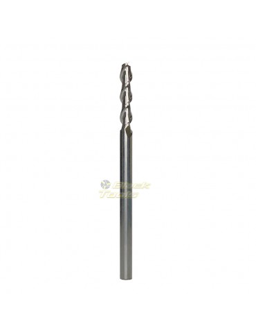 Fresa Topo Reto Metal Duro 2 Cortes Diâm6x100mm S/Cob 45HRC