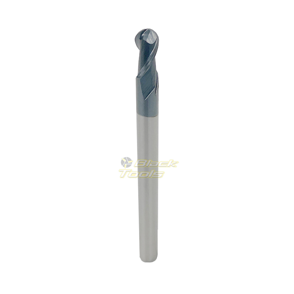 Fresa Esférica Ball Nose Metal Duro Diâm2,5 H4,0 C/Cob 45HRC