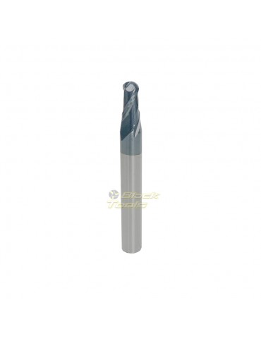 Fresa Esférica Ball Nose Metal Duro Diâm3,0 H6,0 C/Cob 45HRC