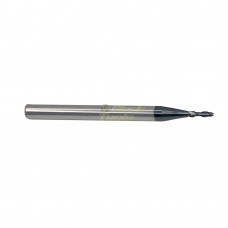 Fresa Topo Reto Metal Duro 2 Cortes Diâm1,0 H4,0 C/Cob 45HRC