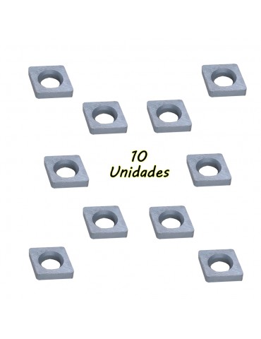 Kit 10 Calços Metal Duro PCL12 inserto CNMG 12 Fixacao Por Alavanca